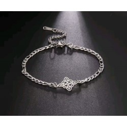 PULSERA ACERO NUDO DE BRUJA